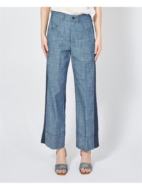 Alessia Santi two-tone women's trousers